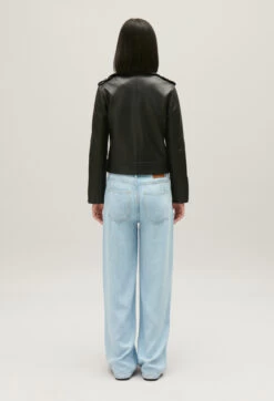 CLAUDIE PIERLOT Perfecto Cuir Noir -Claudie Pierlot Mode Claudie CFPBL00128 B001 H 3