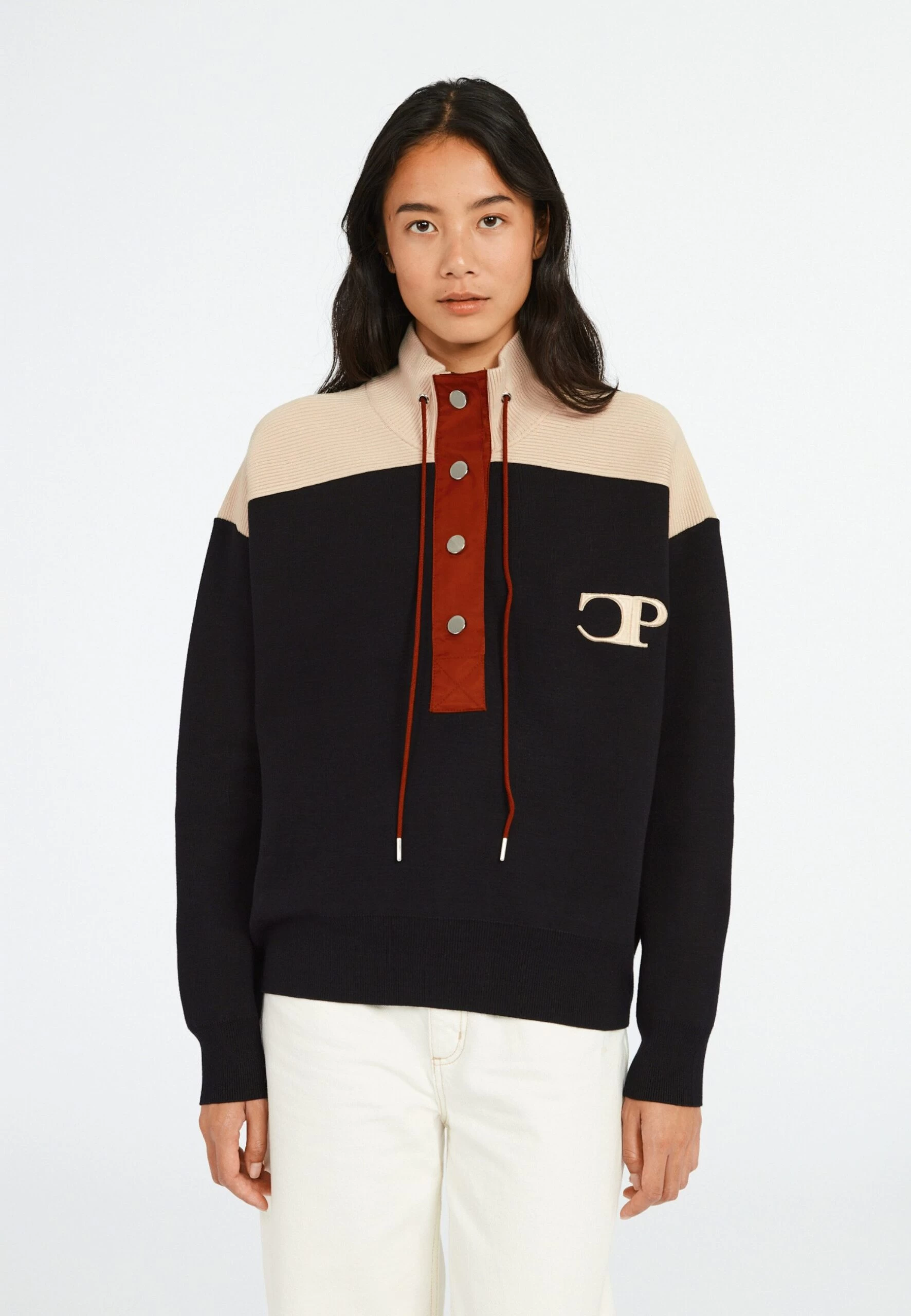 CLAUDIE PIERLOT Minimum - Pullover - Marine 3 CLAUDIE PIERLOT Minimum - Pullover - Marine