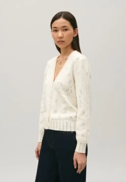 CLAUDIE PIERLOT Modrigal - Gilet - Ecru -Claudie Pierlot Mode a3bf8700f5024efc813e2959eed98a3b