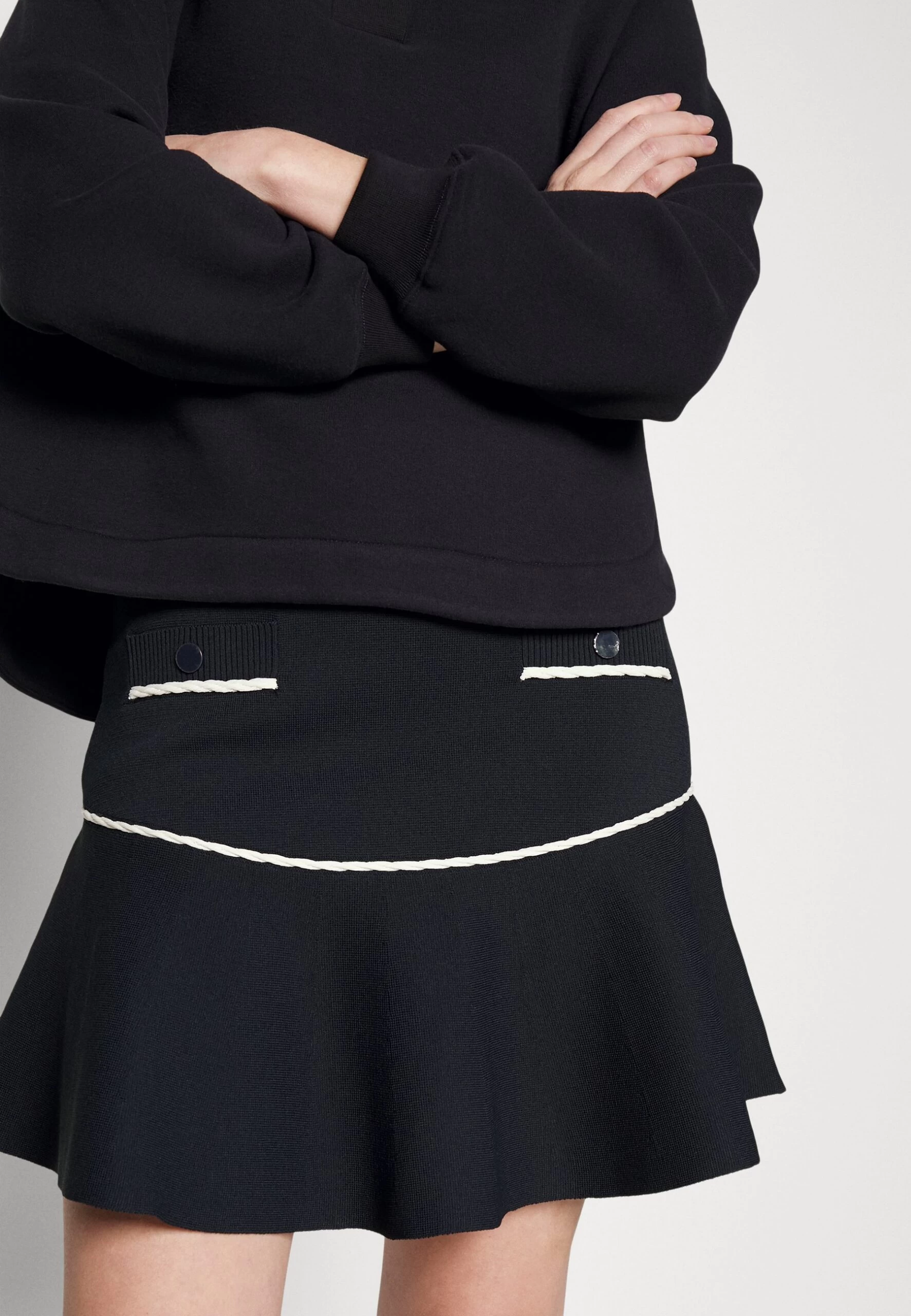 CLAUDIE PIERLOT Mysiri - Minijupe - Marine 6 CLAUDIE PIERLOT Mysiri - Minijupe - Marine â Image 4