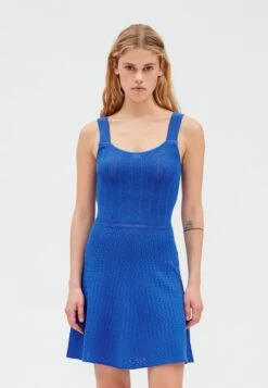 CLAUDIE PIERLOT Miluni - Robe Pull - Bleu Santorin