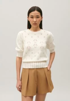 CLAUDIE PIERLOT Madrigal - T-Shirt Imprimé - Ecru