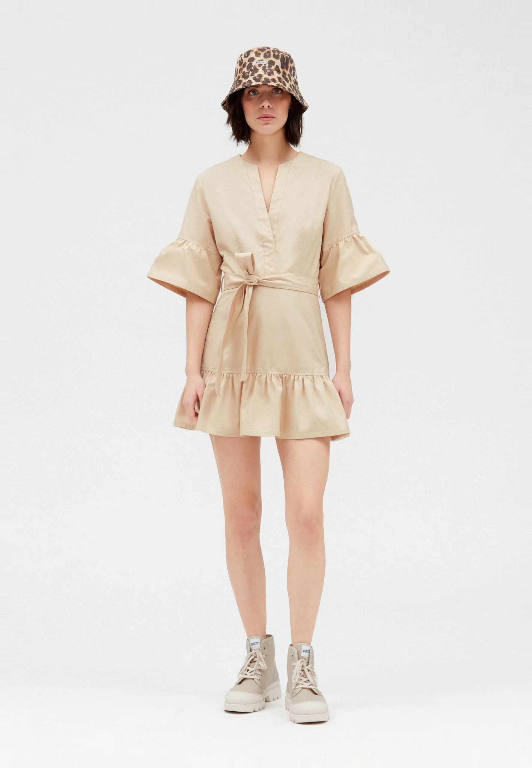 CLAUDIE PIERLOT Right - Robe De Jour - Mastic 4 CLAUDIE PIERLOT Right - Robe De Jour - Mastic – Image 2