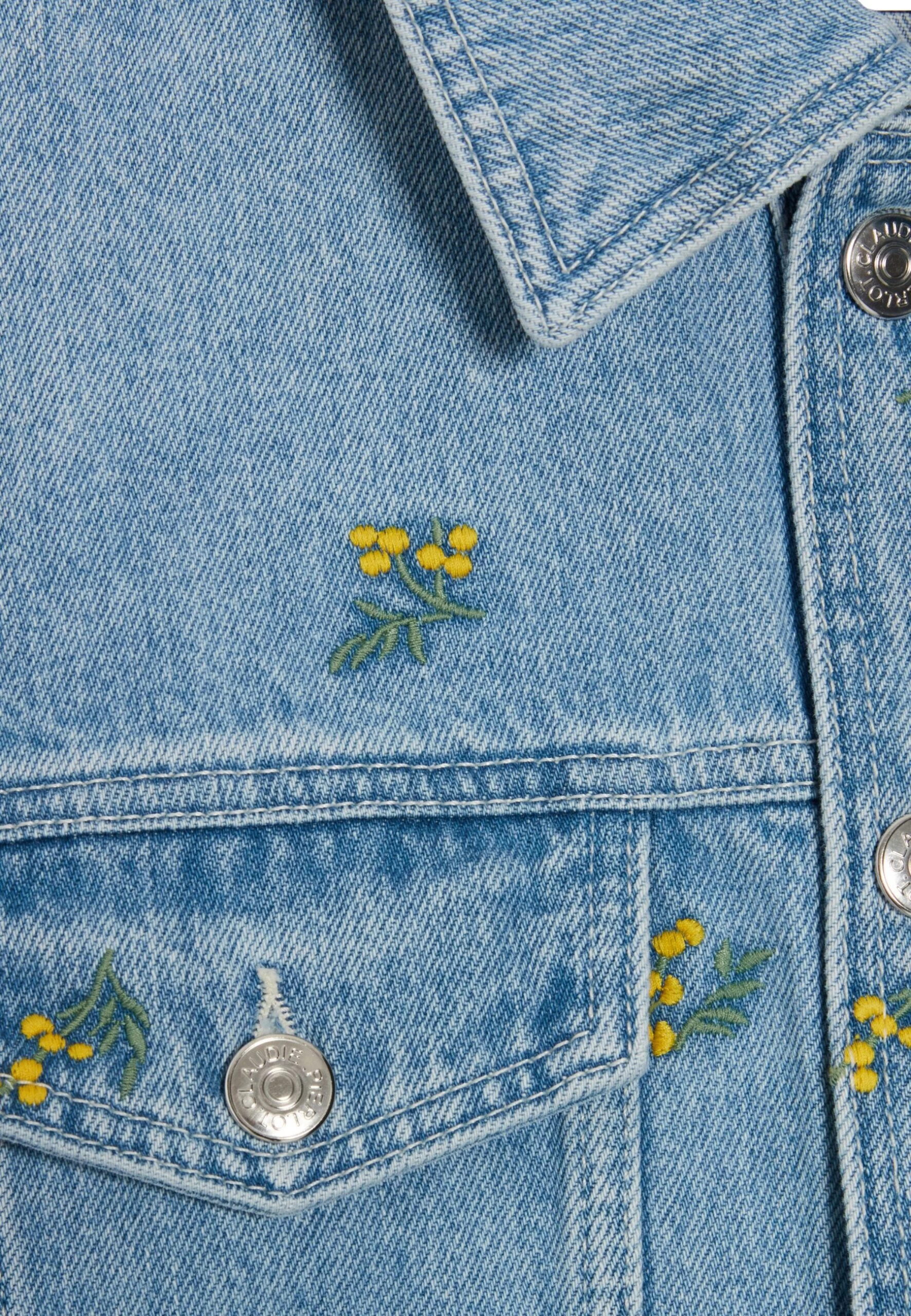 CLAUDIE PIERLOT Vinobrode - Veste En Jean - Denim Very Light Blue 8 CLAUDIE PIERLOT Vinobrode - Veste En Jean - Denim Very Light Blue – Image 6