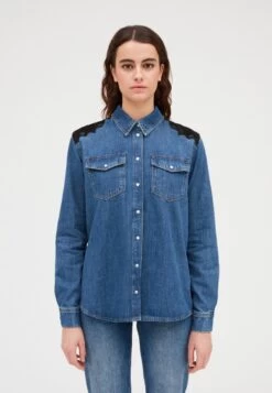 CLAUDIE PIERLOT Cafe - Chemisier - Denim Mid Blue