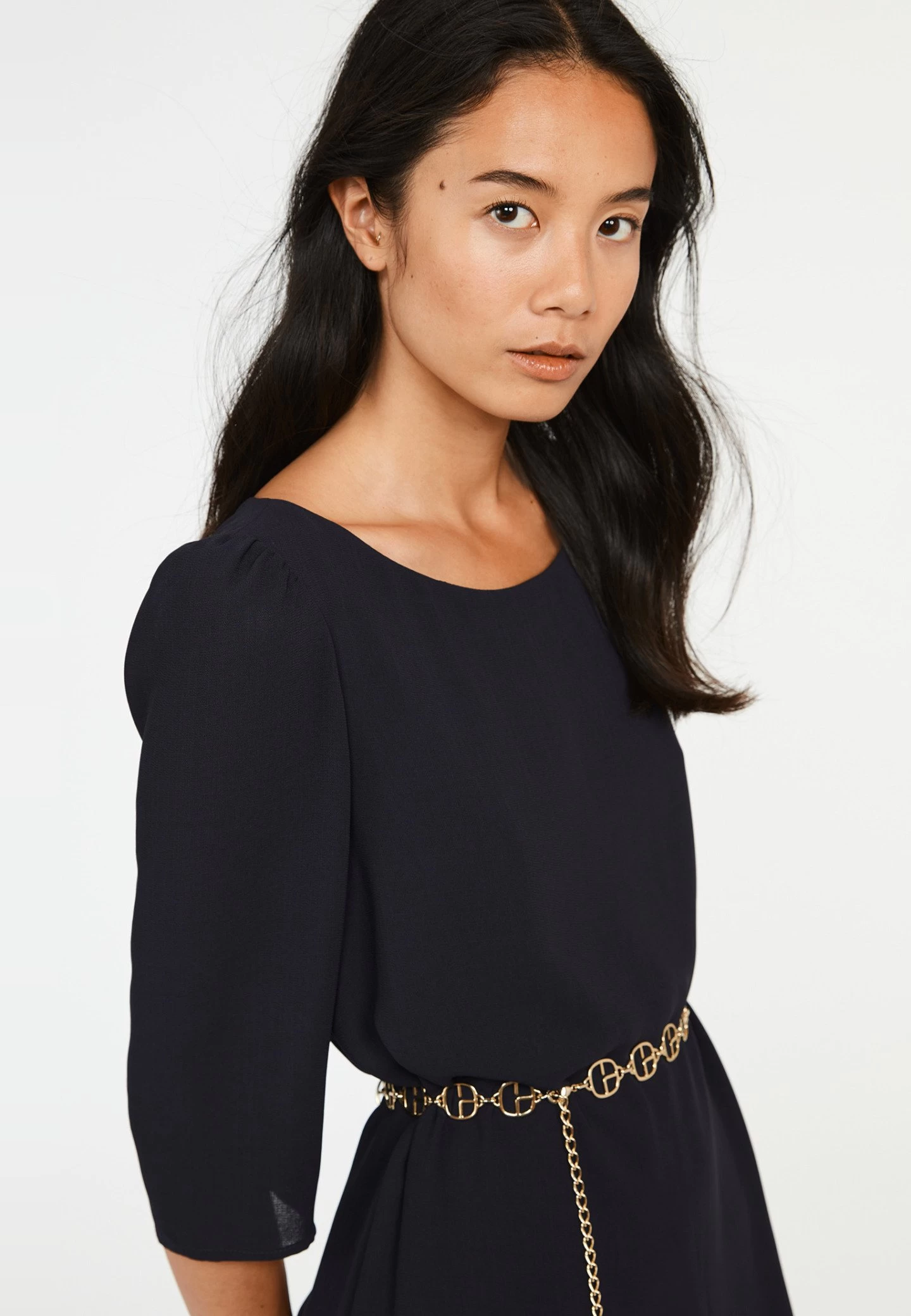 CLAUDIE PIERLOT Rififi - Robe De Jour - Marine 5 CLAUDIE PIERLOT Rififi - Robe De Jour - Marine – Image 3