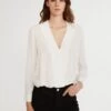 CLAUDIE PIERLOT Bonjour - Blouse - Ecru -Claudie Pierlot Mode b18a35b32343421bbbbbdbedbc455c5e
