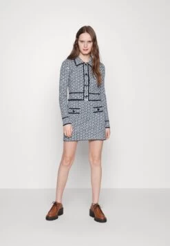 CLAUDIE PIERLOT Micbis - Gilet - White/Blue -Claudie Pierlot Mode b4961097df104c71b1bfad2e24f5a6a4