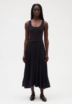 CLAUDIE PIERLOT Tradi - Robe Longue - Marine Profond