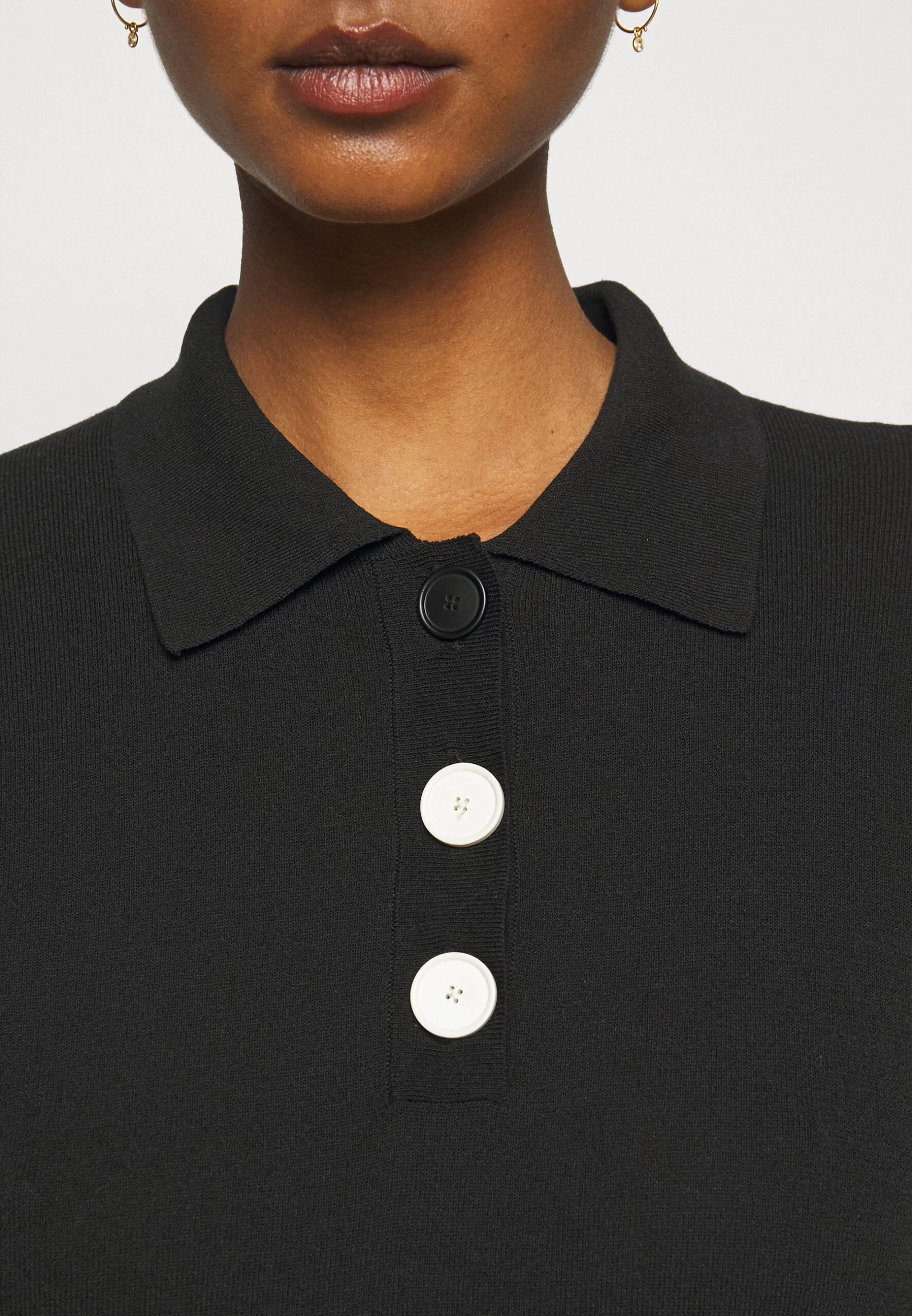 CLAUDIE PIERLOT Minima - Polo - Noir 8 CLAUDIE PIERLOT Minima - Polo - Noir â Image 6