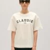 CLAUDIE PIERLOT Temma - T-Shirt Imprimé - Ecru -Claudie Pierlot Mode b6e12e27c6da43819ff32efb87fd3688