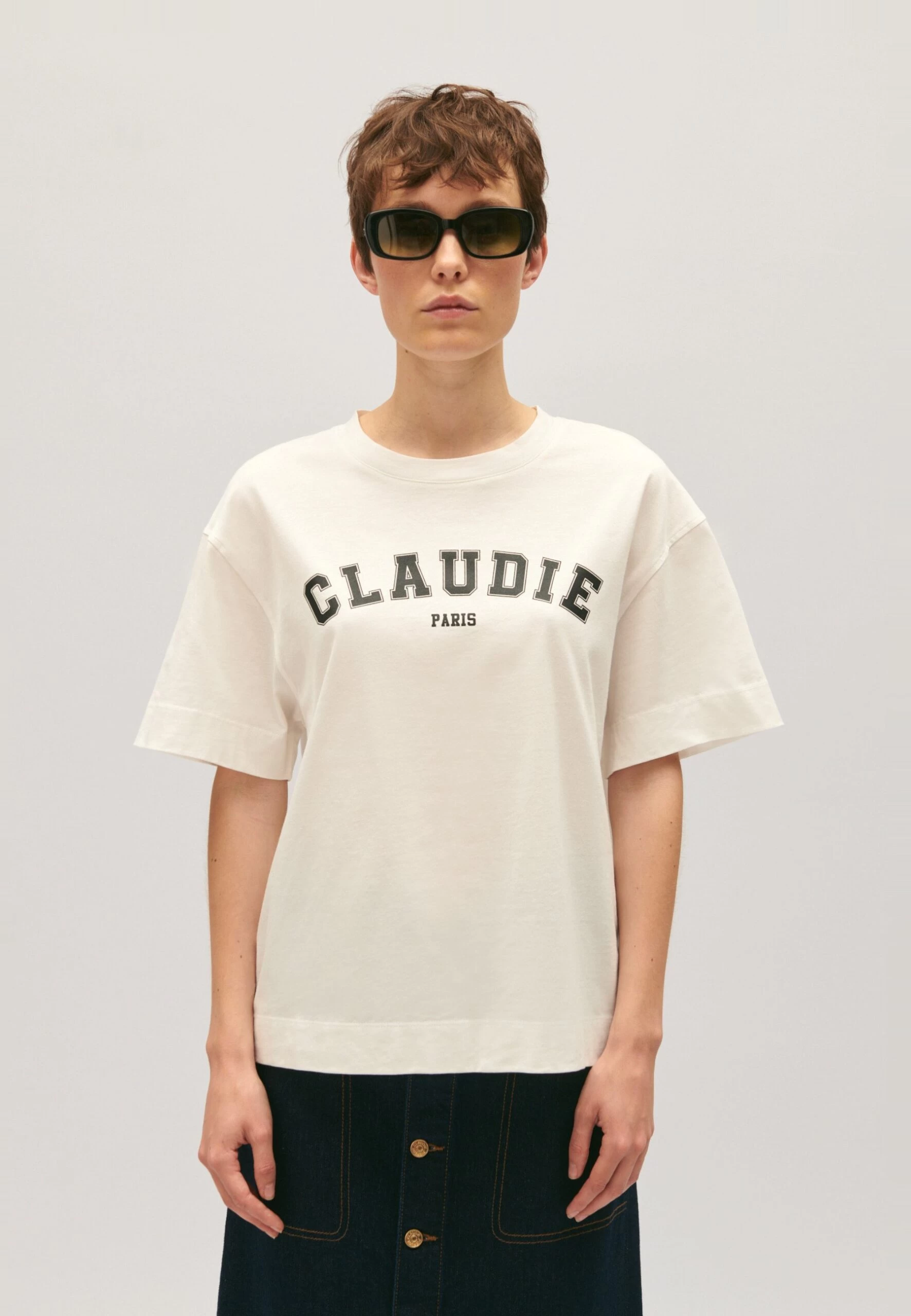 CLAUDIE PIERLOT Temma - T-Shirt Imprimé - Ecru 3 CLAUDIE PIERLOT Temma - T-Shirt Imprimé - Ecru