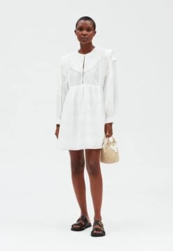 CLAUDIE PIERLOT Russa - Robe De Jour - Blanc -Claudie Pierlot Mode ba684b152ccb447b9627b61b5b8c9c34