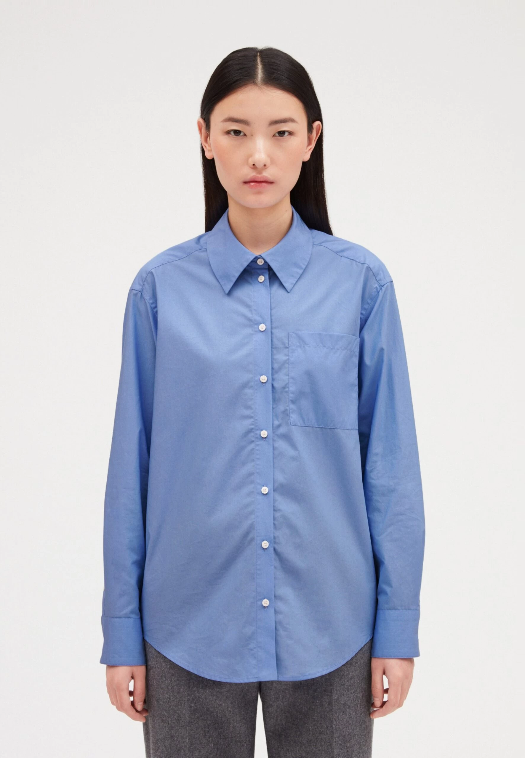 CLAUDIE PIERLOT Calisson - Chemisier - Bleu 3 CLAUDIE PIERLOT Calisson - Chemisier - Bleu