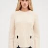 CLAUDIE PIERLOT Mathieu - Pullover - Vanille -Claudie Pierlot Mode bef2a9d06c884c769cd4a0eaf9ccf3d1