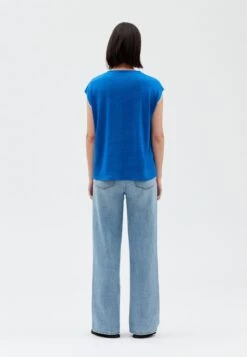 CLAUDIE PIERLOT Takeaway - T-Shirt Basique - Bleu Santorin 10 CLAUDIE PIERLOT Takeaway - T-Shirt Basique - Bleu Santorin -Claudie Pierlot Mode bf4ee926eda74cb785464896b8cfbc18