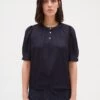 CLAUDIE PIERLOT Bella - Blouse - Marine -Claudie Pierlot Mode c0bf348390b74d369128f2487e7317ec
