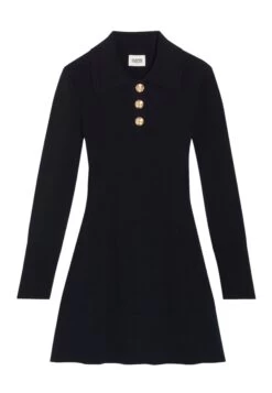CLAUDIE PIERLOT Mousson - Robe Fourreau - Marine -Claudie Pierlot Mode c524f2fb426d4c6993a70b5135639735