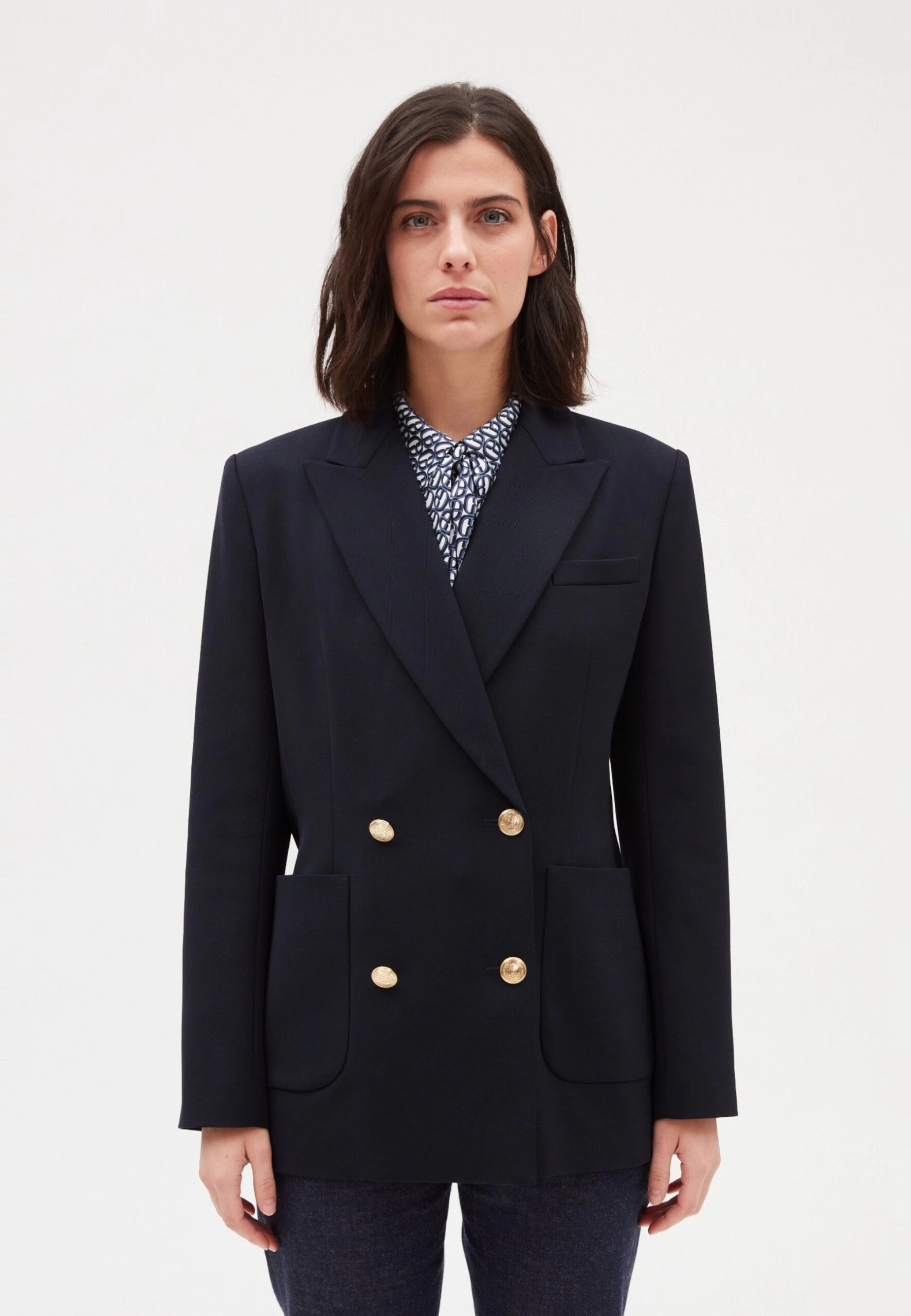 CLAUDIE PIERLOT Virginia - Blazer - Marine 3 CLAUDIE PIERLOT Virginia - Blazer - Marine