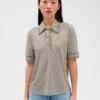 CLAUDIE PIERLOT Tioui - Polo - Print Clair -Claudie Pierlot Mode c5f3e113100043d8b2870f2228f26573