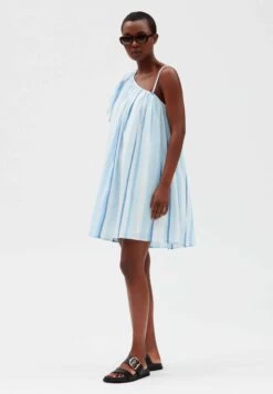 CLAUDIE PIERLOT Romanie - Robe De Jour - Blue -Claudie Pierlot Mode c90fac4c96034397a0f1c62a799d2b96