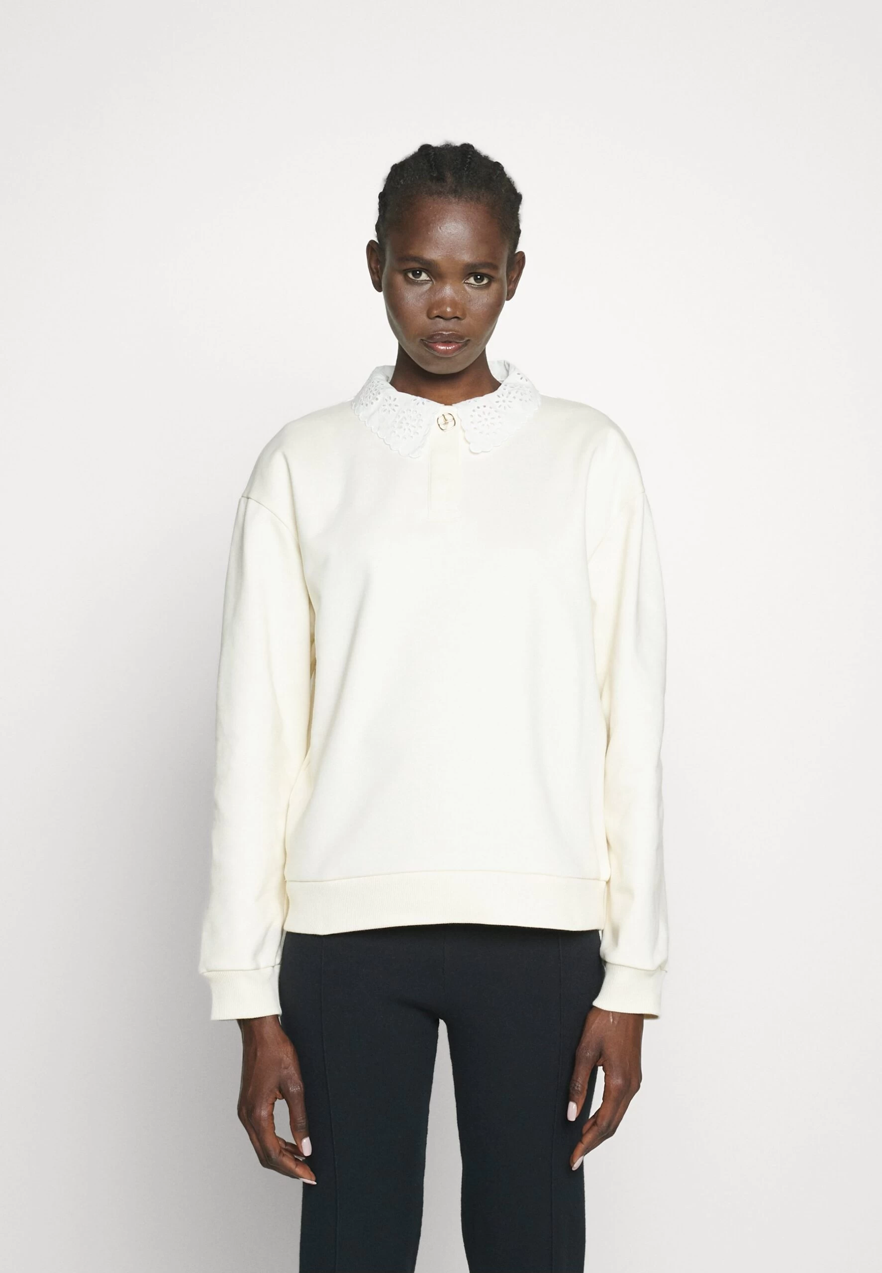 CLAUDIE PIERLOT Sweatshirt - Ecru