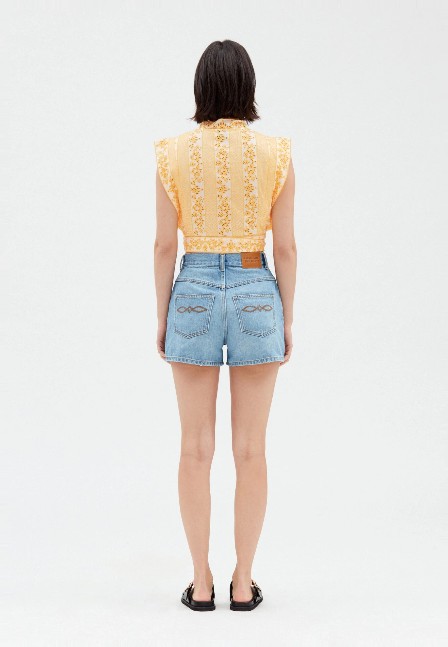 CLAUDIE PIERLOT Balkine - Débardeur - Mimosa 5 CLAUDIE PIERLOT Balkine - Débardeur - Mimosa – Image 3