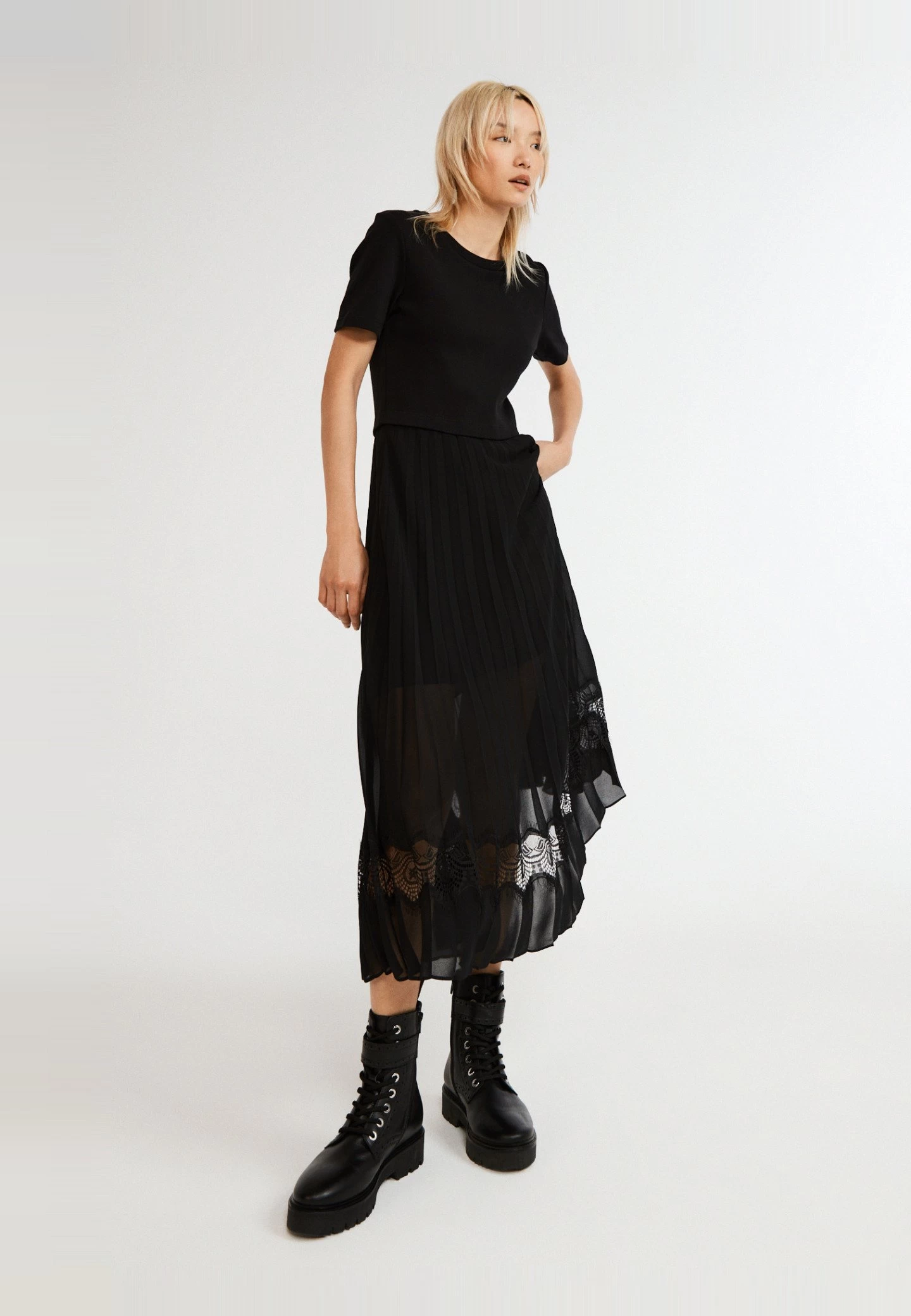 CLAUDIE PIERLOT Teli - Robe Longue - Noir 4 CLAUDIE PIERLOT Teli - Robe Longue - Noir – Image 2