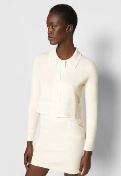 CLAUDIE PIERLOT Micbis - Gilet - Ivoire -Claudie Pierlot Mode cf70fb4fe0814a72b1a941e7c8ffb95a