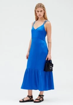 CLAUDIE PIERLOT Royasantorin - Robe Longue - Bleu Santorin -Claudie Pierlot Mode d427084f18c34883b0870c20299af075