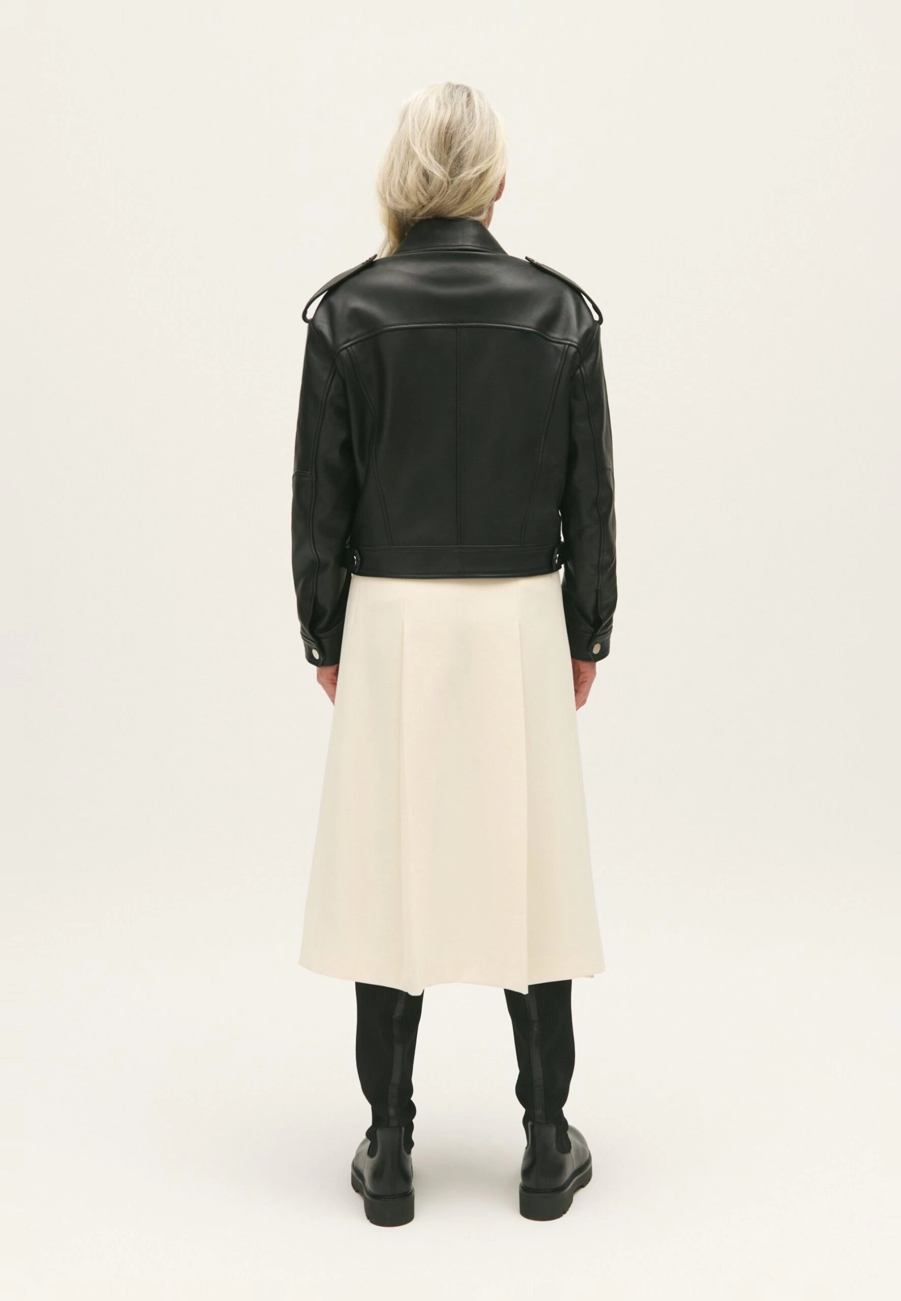 CLAUDIE PIERLOT Caillou - Veste En Cuir - Noir 5 CLAUDIE PIERLOT Caillou - Veste En Cuir - Noir – Image 3