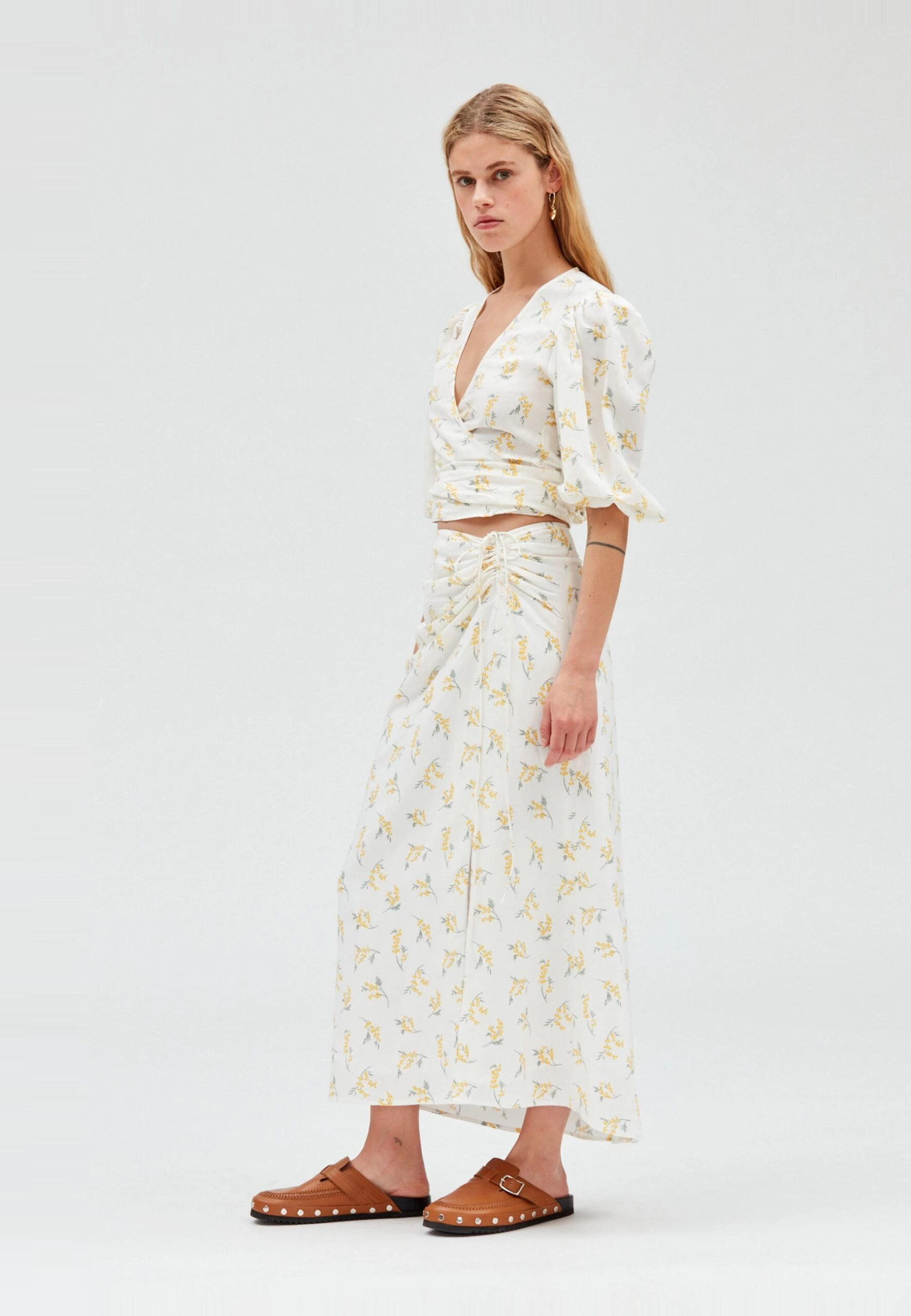 CLAUDIE PIERLOT Sapinmimosa - Jupe Longue - Print Clair 6 CLAUDIE PIERLOT Sapinmimosa - Jupe Longue - Print Clair – Image 4