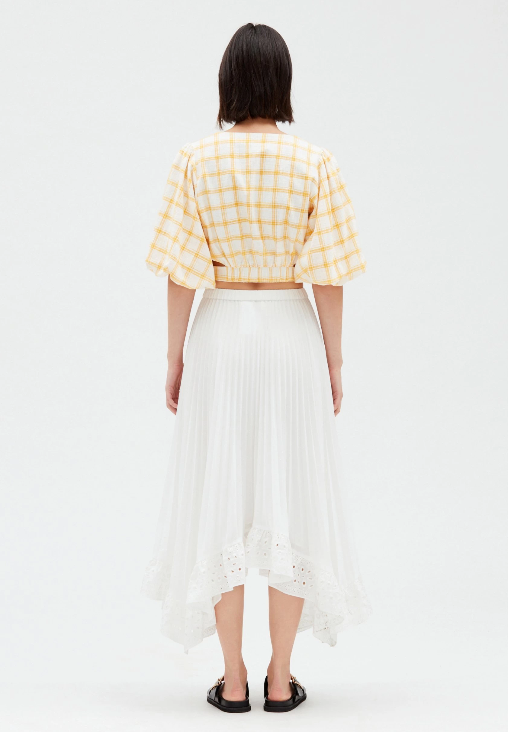 CLAUDIE PIERLOT Selode - Jupe Plissée - Ecru 5 CLAUDIE PIERLOT Selode - Jupe Plissée - Ecru – Image 3