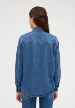 CLAUDIE PIERLOT Cafe - Chemisier - Denim Mid Blue -Claudie Pierlot Mode dad1e4333c504e4ea3e0e654384edd21
