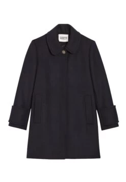 CLAUDIE PIERLOT Gaustine - Manteau Court - Marine -Claudie Pierlot Mode daf8a261708a4a0bb72d5cb07a6f4410