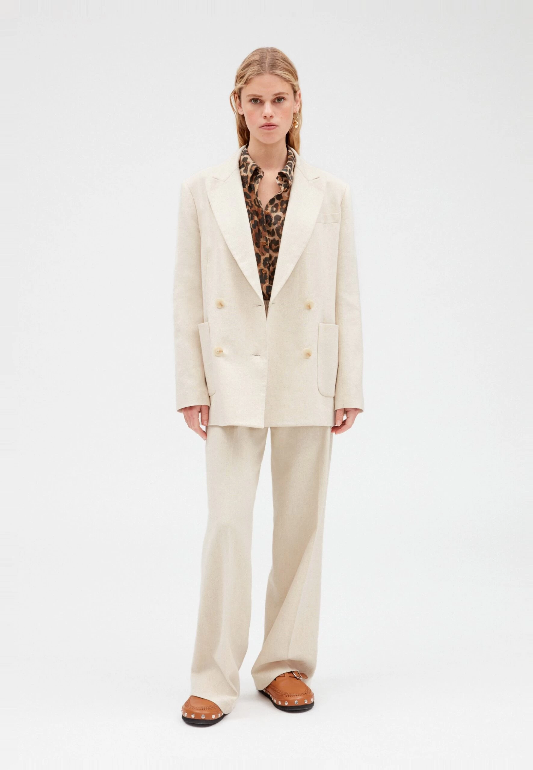 CLAUDIE PIERLOT Virginialin - Manteau Court - Lin 4 CLAUDIE PIERLOT Virginialin - Manteau Court - Lin – Image 2