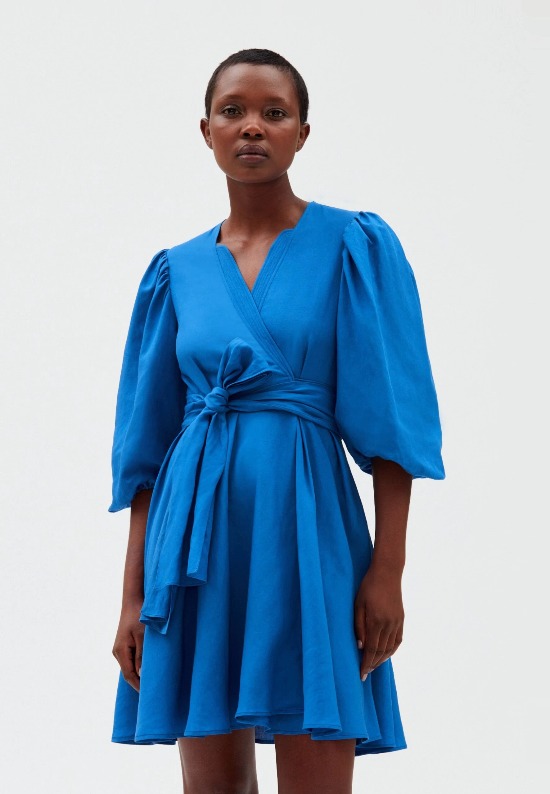 CLAUDIE PIERLOT Robe De Jour - Bleu Santorin 3 CLAUDIE PIERLOT Robe De Jour - Bleu Santorin