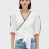 CLAUDIE PIERLOT Brigandbrode - Blouse - Ecru 1 CLAUDIE PIERLOT Brigandbrode - Blouse - Ecru -Claudie Pierlot Mode e05b0636e57d47ce84d750a0ccda0895