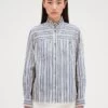 CLAUDIE PIERLOT Clarabis - Chemisier - Bicolore -Claudie Pierlot Mode e093628e7bed4b68a8c214def6ffb9da