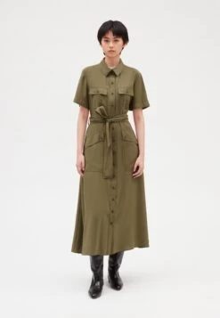 CLAUDIE PIERLOT Repos - Robe Chemise - Kaki