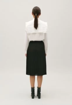CLAUDIE PIERLOT Savane - Jupe Plissée - Noir -Claudie Pierlot Mode e44c0c2f2b4f4df0b627abfd5a241a0b