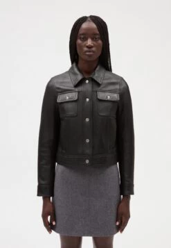 CLAUDIE PIERLOT Ciao - Veste En Cuir - Noir