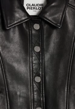 CLAUDIE PIERLOT Caillou - Veste En Cuir - Noir 13 CLAUDIE PIERLOT Caillou - Veste En Cuir - Noir -Claudie Pierlot Mode e4cc184def5c45aba826ef37b6621bfa