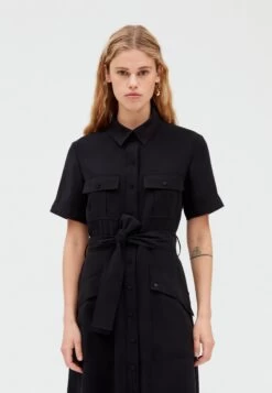 CLAUDIE PIERLOT Repos - Robe Chemise - Noir 11 CLAUDIE PIERLOT Repos - Robe Chemise - Noir -Claudie Pierlot Mode e879298c63524ee0845a808b13086ed0