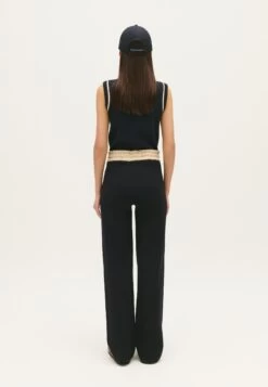 CLAUDIE PIERLOT Macmic - Pantalon Classique - Marine -Claudie Pierlot Mode eae18f032c5c48dd88ef919512bf1c1c