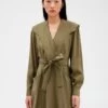 CLAUDIE PIERLOT Ranch - Robe De Jour - Kaki 2 CLAUDIE PIERLOT Ranch - Robe De Jour - Kaki -Claudie Pierlot Mode ed0fc928e9cd4401b9168c285359a4f8