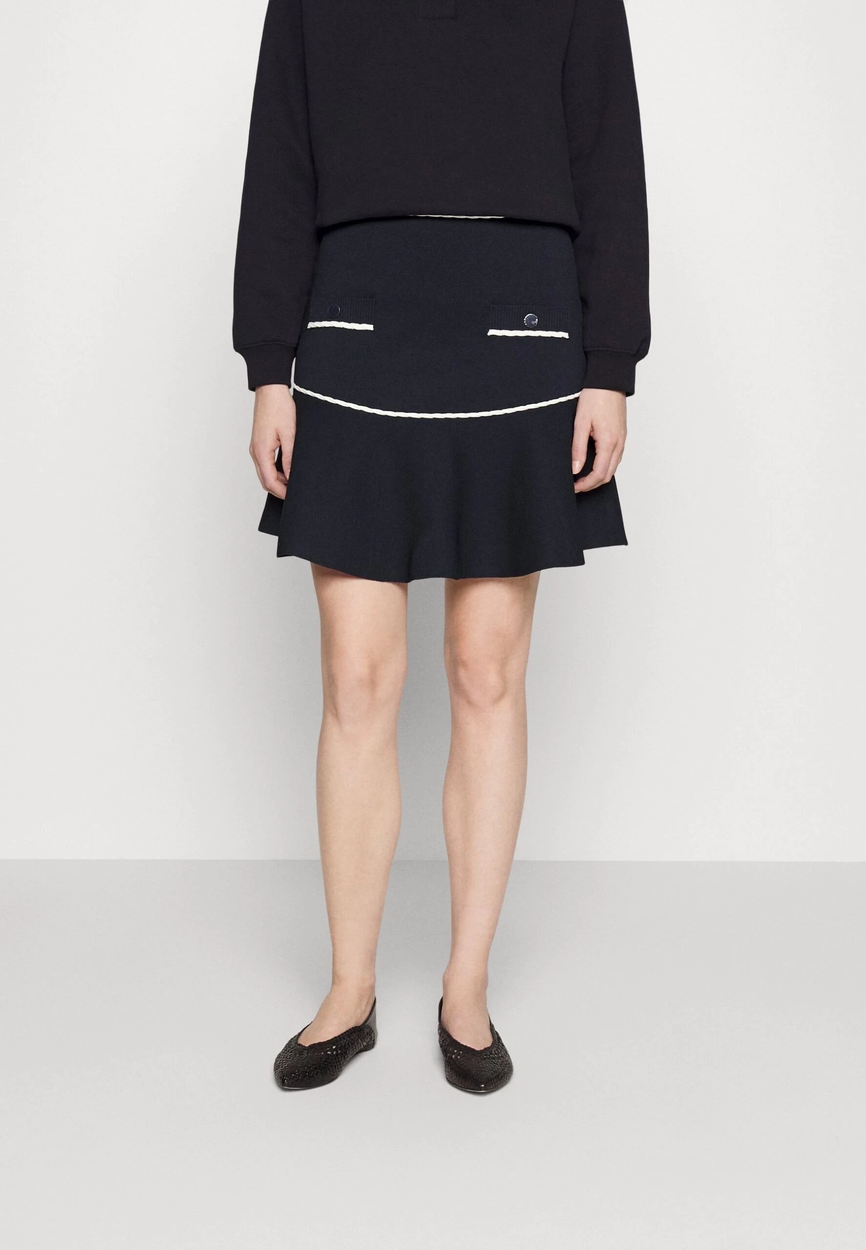 CLAUDIE PIERLOT Mysiri - Minijupe - Marine 3 CLAUDIE PIERLOT Mysiri - Minijupe - Marine