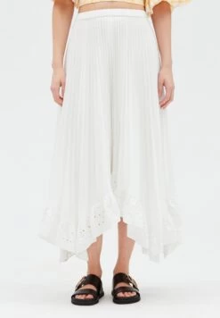 CLAUDIE PIERLOT Selode - Jupe Plissée - Ecru