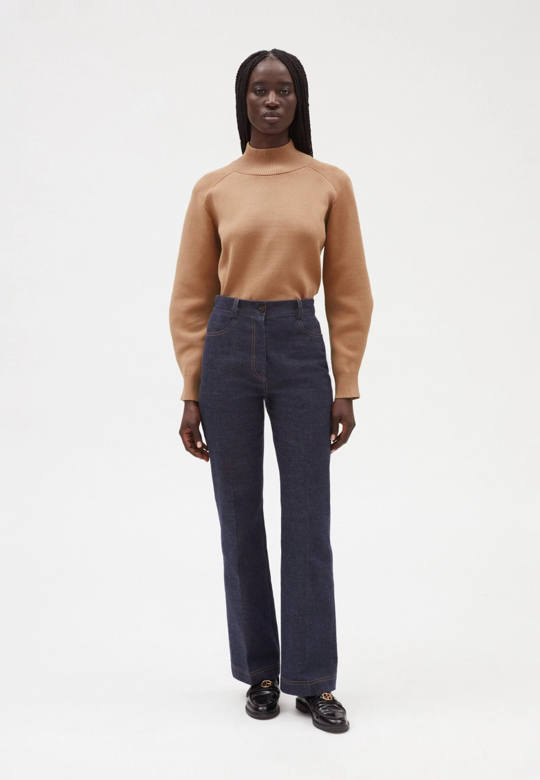 CLAUDIE PIERLOT Paolong - Jean Bootcut - Denim Brut 3 CLAUDIE PIERLOT Paolong - Jean Bootcut - Denim Brut