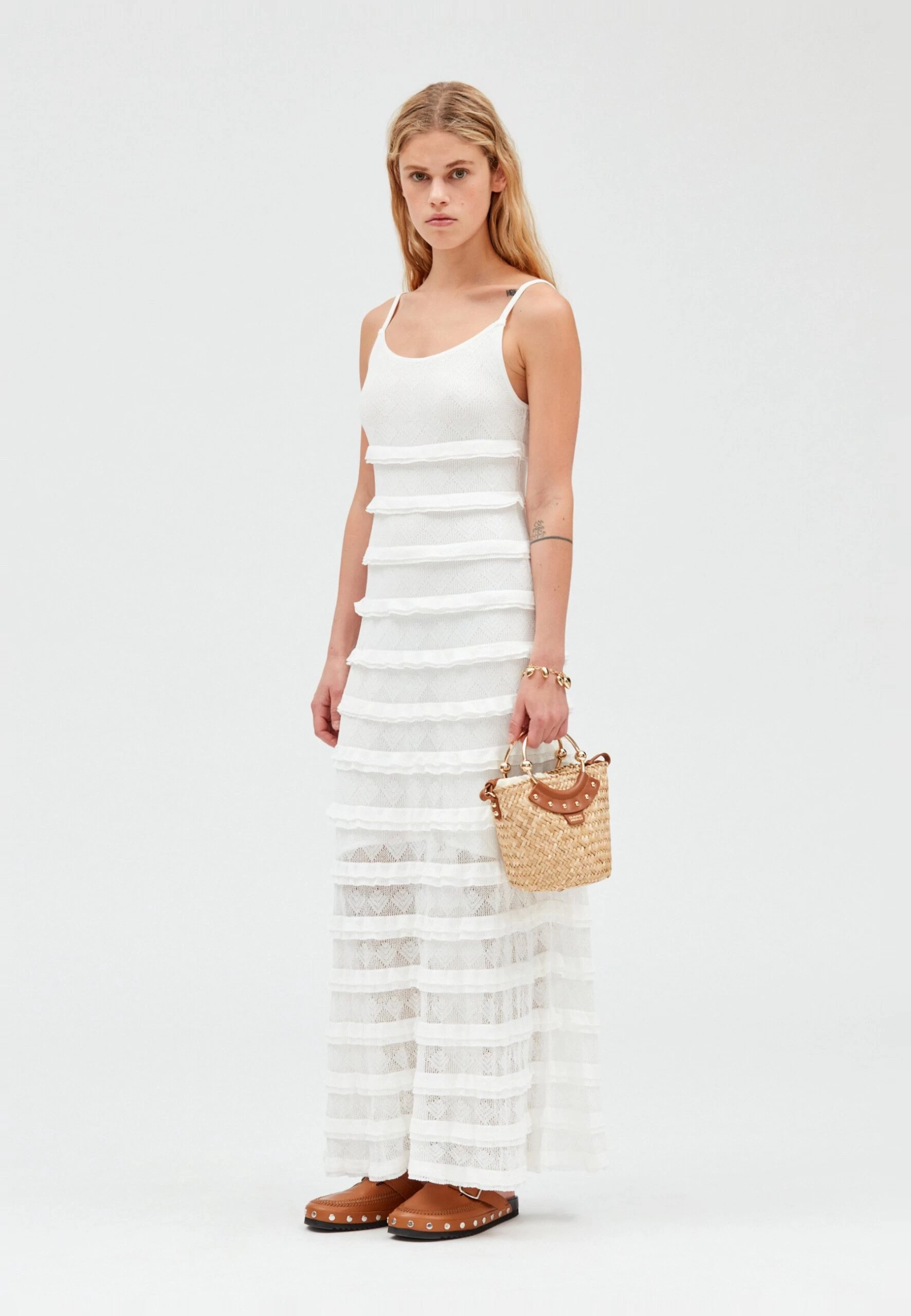 CLAUDIE PIERLOT Murmura - Robe Longue - Ecru 4 CLAUDIE PIERLOT Murmura - Robe Longue - Ecru â Image 2